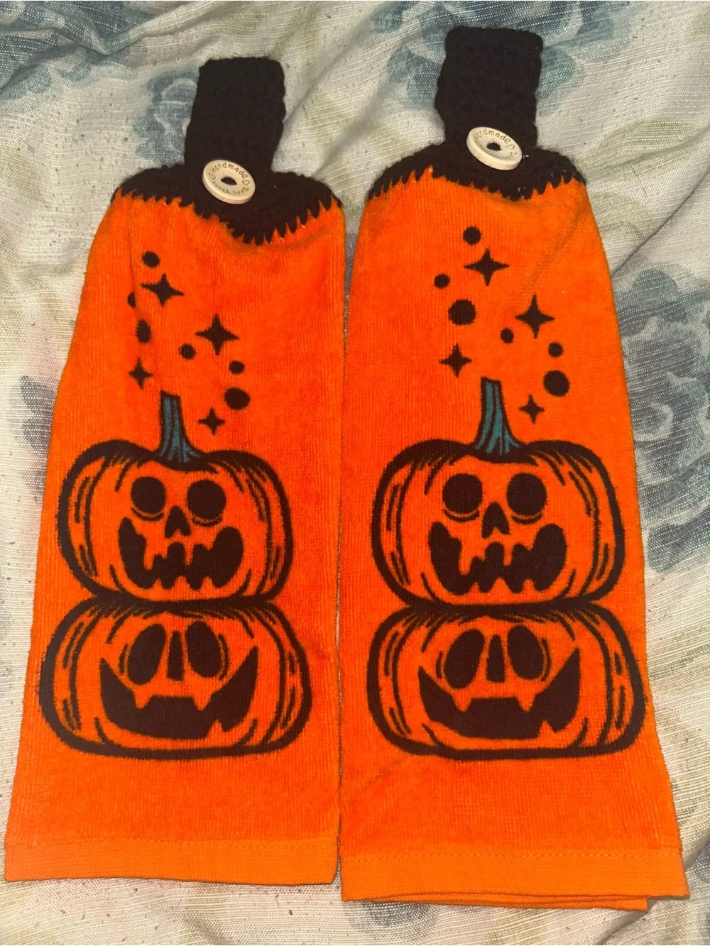 Pumpkin Halloween Hanging Towel Set